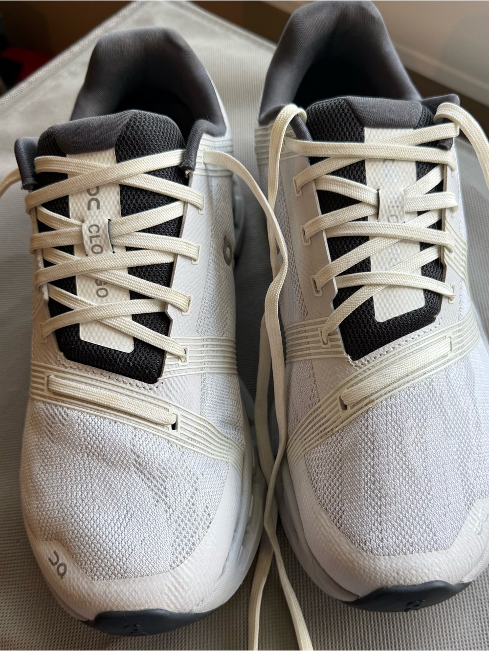 ON Cloudnova Women’s  White and Gray Running Shoes